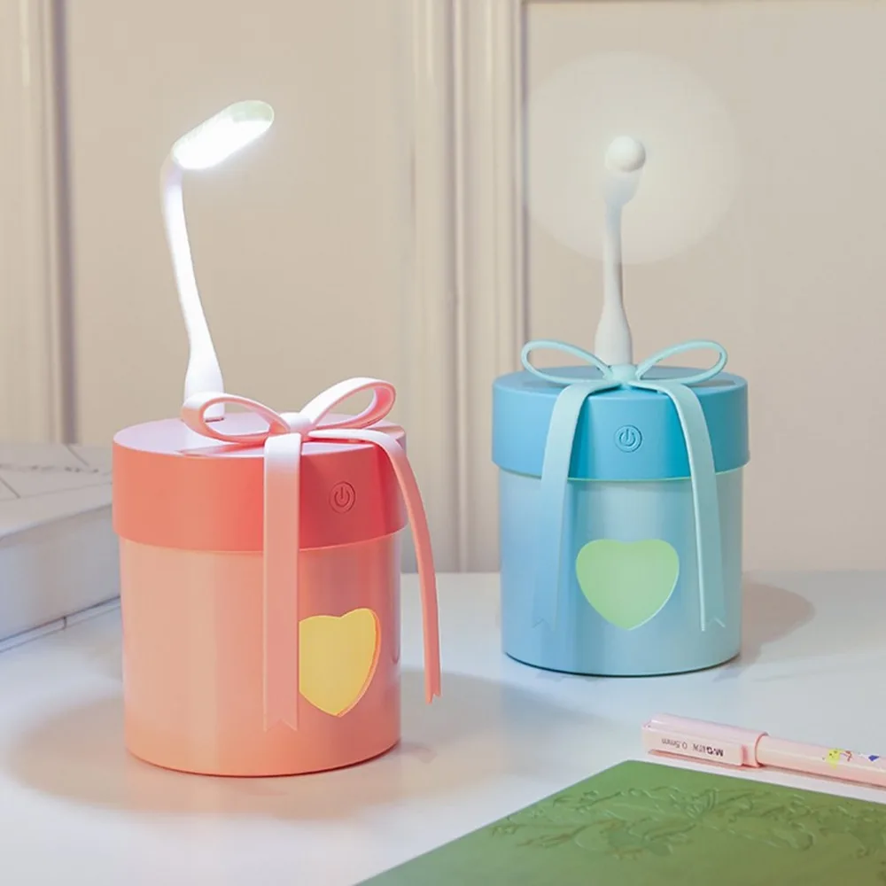 

3-in-1 USB Air Humidifier Essential Oil Diffuser LED Night Lamp Mini Portable Desk Humidifier for Home Office