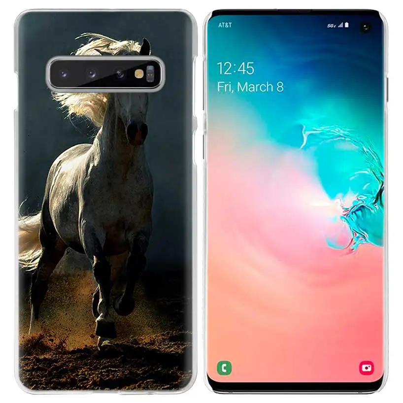 В форме лошадок, животных, чехол для samsung Galaxy S10 5G S10e S9 S8 M40 M30 M20 M10 J4 J6 плюс J8 Note 8 9 Жесткий Fundas Capa чехол для телефона - Цвет: 09