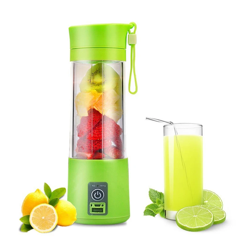 1X 380ml Presse-agrumes rechargeable USB bouteille Coupe Melangeur de jus d/' n8l