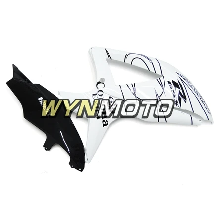 Полный счастливый белый черный набор полос для Suzuki GSXR600 750 K8 2008-2010 Кузов ABS пластик впрыска мотоцикл обтекатели