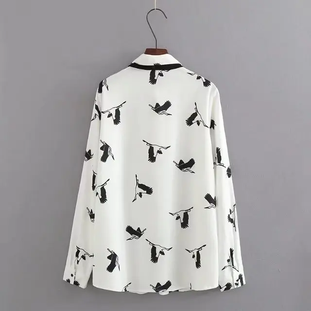 Модная блузка для женщин рубашка TZE37 998 мода ветер лук Xianhe с принтом|women fashion shirt|women