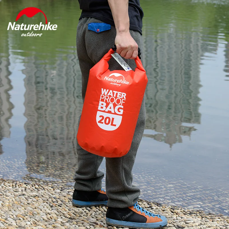 Водонепроницаемая сумка Naturehike 20 л с прозрачным световым ремешком и видимым