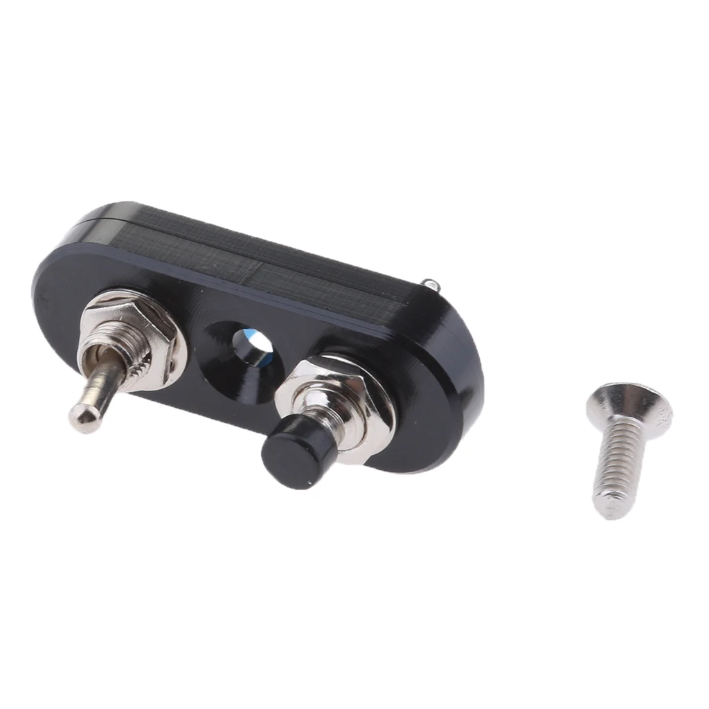 Motorbike Headlight Spotlight Overtaking Start Horn Handlebar Switch Balck Controls Headlights Spotlights