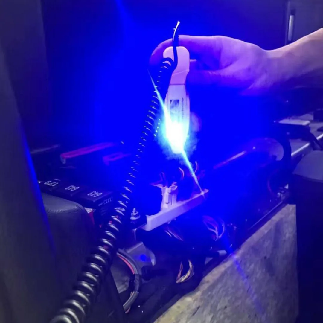 1.65m Spring Line Car Digital LCD Electric Voltage Test Pen Probe Detector Tester With LED Light for Auto Car Testing Tool