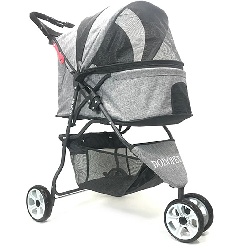

Folding Dog/Cat Carrier Cart Pet Travelling Buggy Stroller Bag Pet Carriage House Outdoor Dog Walking/Shopping Kennel Pram 15KG