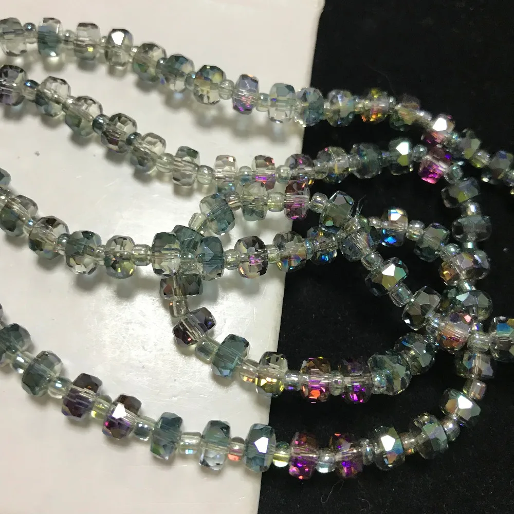 100pcs 6mm Bicone Austria Crystal beads Charm loose spacer Beads DIY Earrings necklace hadicraft bracelet jewelry