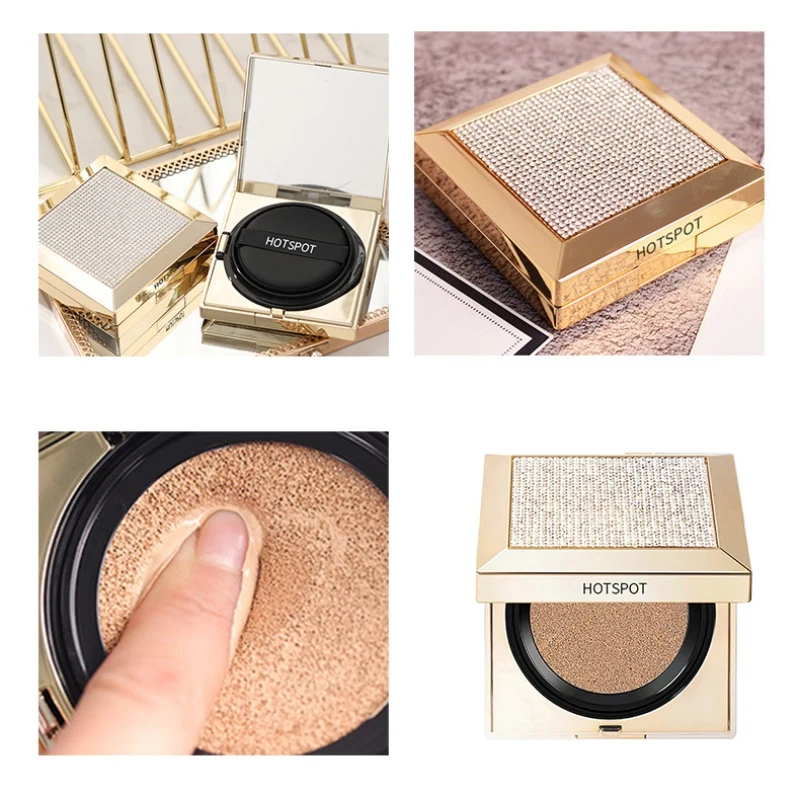 Diamond Watery Light Air Cushion BB Cream Foundation Concealer Moisturizing And Lasting Oil Control Skincare