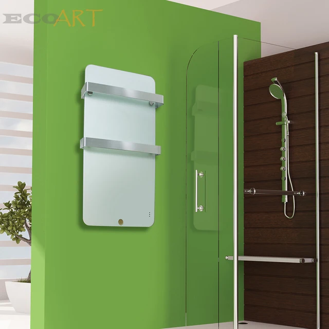 French Electric Infrared Heater Panel Bathroom Radiator With Double French Electric Infrared Heater Panel Bathroom Radiator With Double Towel Rails 600w