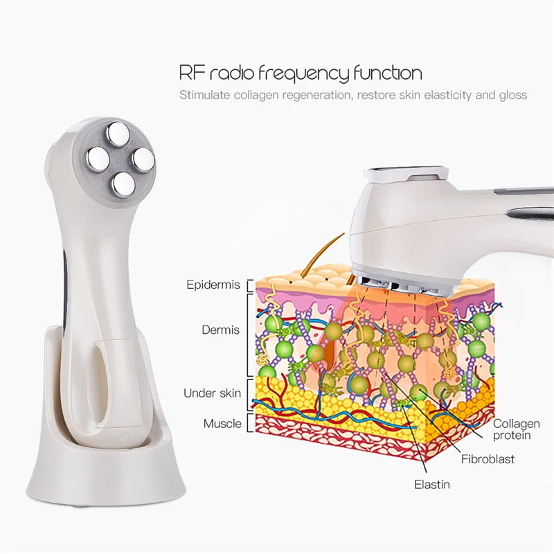6 in 1 Ultrasonic Face RF EMS LED Photon Rejuvenation Machine Facial Skin Lifting Device Mesotherapy 3