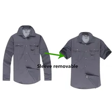 Мужская армейская спортивная одежда Военная Рубашка быстросохнущая тактическая рубашка и брюки летние Съемные рубашки с длинными рукавами