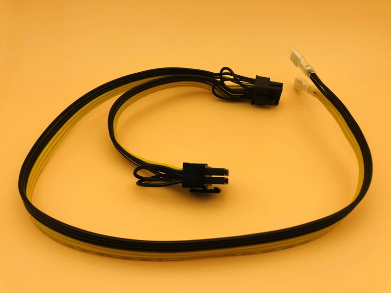 PCIE Video Card Power Cable Dual 8pin (6+2) Splitter Power Supply Wire 250 Female Terminal 18AWG Cables for ETH BTC Miner Mining