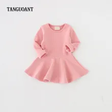 TANGUOANT/повседневное зимнее платье для девочек; рождественские платья с длинными рукавами; одежда для игр; праздничный костюм для девочек; детская хлопковая праздничная одежда