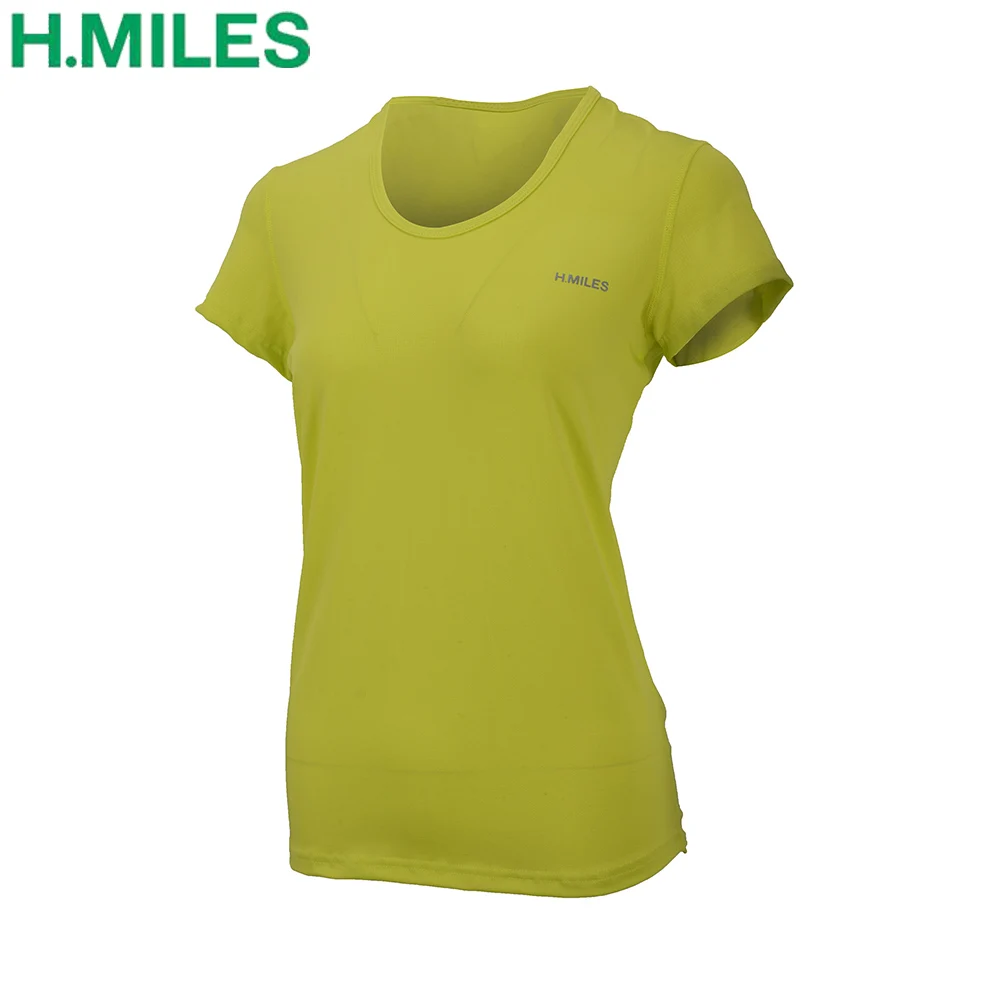 

HMILES fitness shirt short sleeve workout tees gym athletic running top yoga t shirt moisture wicking sweat sportswear