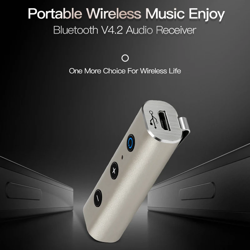 

Car Wireless Bluetooth 4.2 Audio Receiver Adapter 3.5mm AUX Mini for Laptop Mobile Phone ING-SHIPPING
