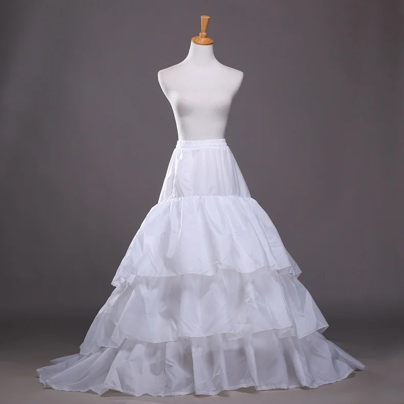 Высокое качество 3 кольца кости линия Подъюбники свадебное платье свадебная юбка Часовня Корт Аксессуары для поезда