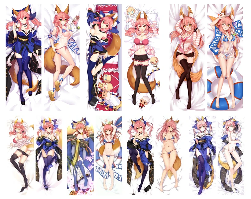 

Anime Dakimakura Body Fate Tamamo no Mae 150x50cm 100x35cm Pillow Case Cover Manga 1