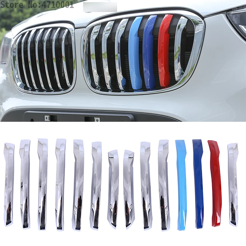 14 шт. ABS Хромовая Автомобильная головка передняя решетка Обложка ...