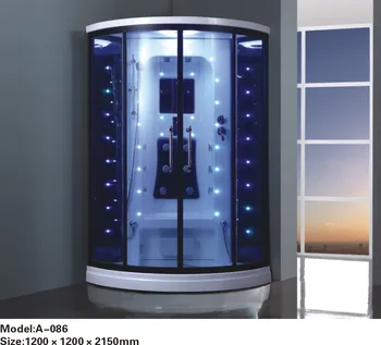 

Hot sale compelete wheels sliding glass big shower room
