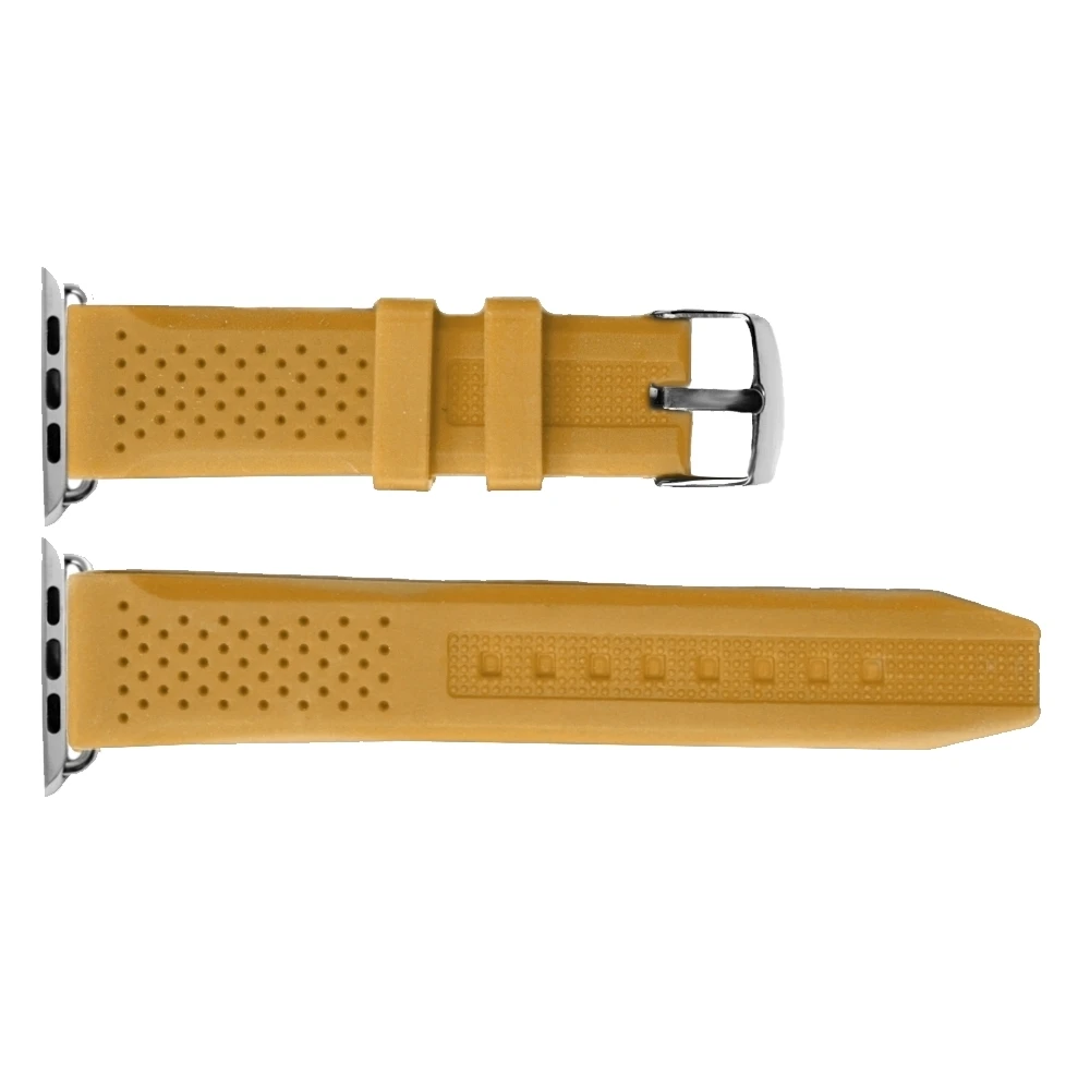 

38mm Peach Color Silicone Jelly Rubber Watch Band Replacement for Apple iWatch WB1101M38JB