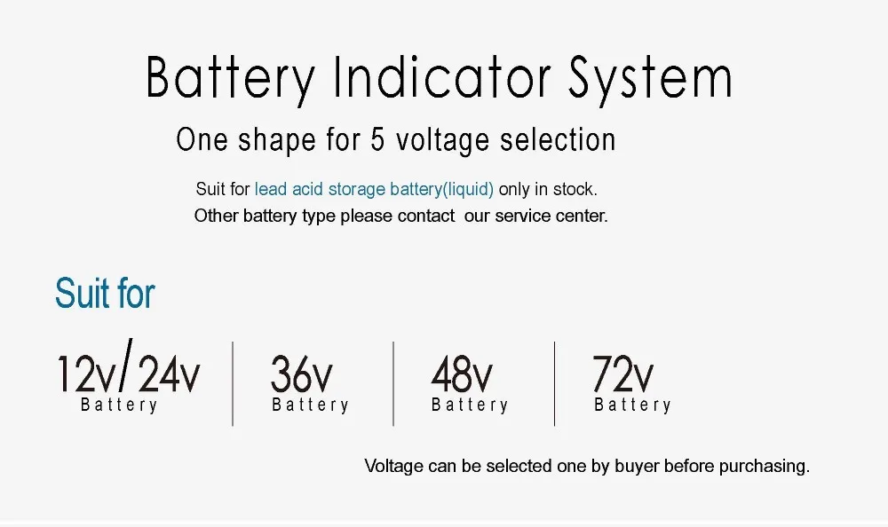 Свинцово-кислотный аккумулятор для хранения Батарея RL-BI003 Батарея индикатор разрядки для игры в гольф-мобиль Электрический Автомобиль Мотоцикл морской ATV 36V