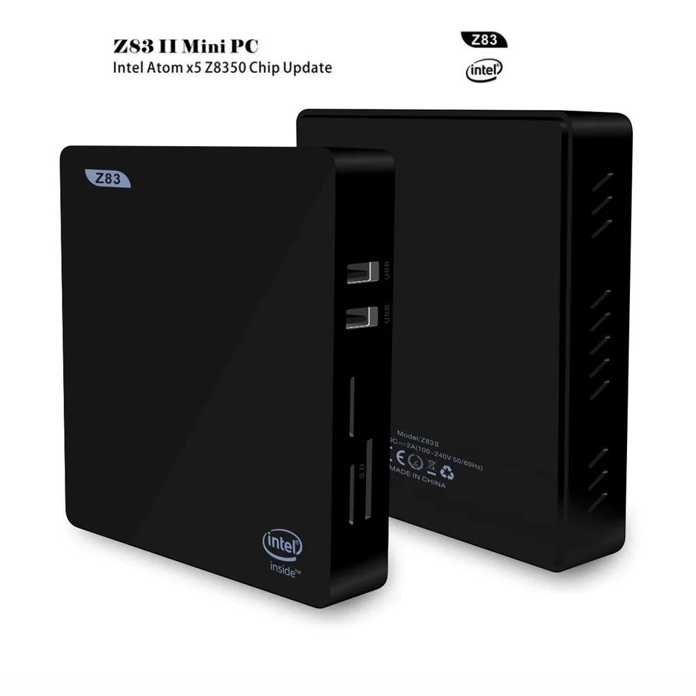 

Accewit Z83II Smart TV Box 2+32GB BT4.0 Intel Atom x5-Z8350 Quad Core 64bit 2.4G + 5.8G WiFi 1000M LANMini PC Set-top Box
