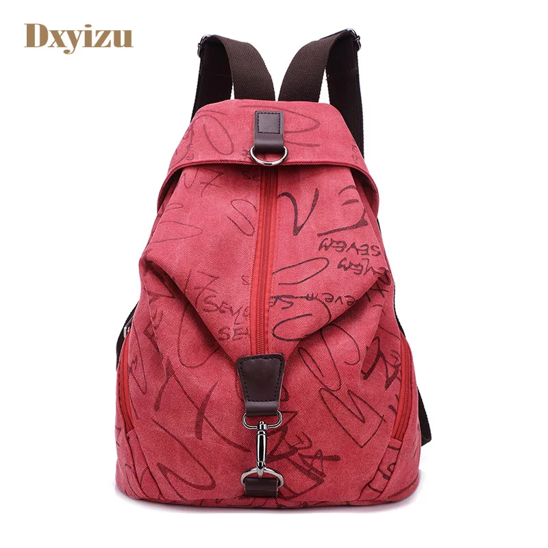 Fashion personality canvas couple Backpack Canvas trend bags Lovers