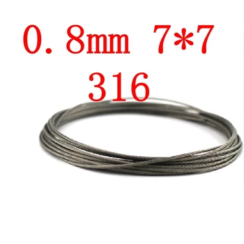 

0.8mm 7*7 Authentic Marine Seaworthy Grade 316 316L Stainless Steel Wire Rope,Stainless Steel Cable