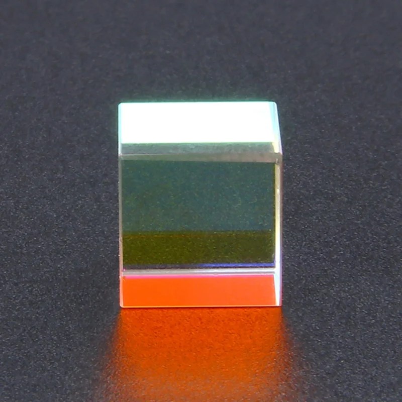 Optical Glass Cube Defective Cross Dichroic Prism Mirror Combiner Splitter Decor  10x10mm 18x18mm 5x5mm Transparent Module Toy
