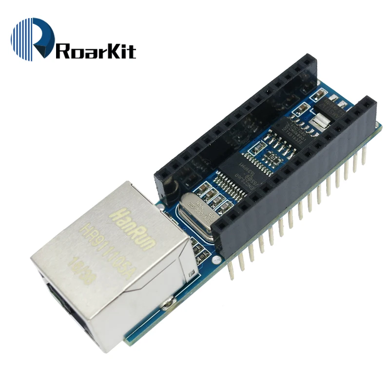 1 шт. ENC28J60 Ethernet щит V1.0 для arduino комплект+ 1 шт. совместимый модуль CH340G Nano 3,0+ 1 шт. нано терминал Плата расширения