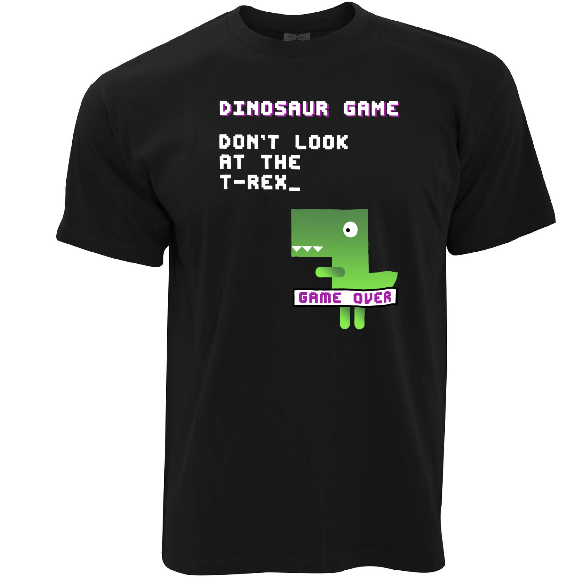 Динозавр T Rex игры 80 s консоли визуальный шутка Принт футболки Для мужчин