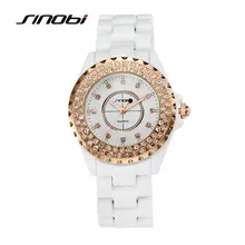 SINOBI 2016 Nouvelles Femmes De Mode Alliage Strass Robe Montres Classique Genève Silicone Bracelet Montre À Quartz Dames Montre-Bracelet Occasionnelle