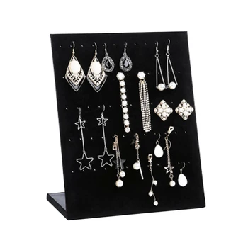 

Women Stud Earrings Ring Earring Storage Display Board Jewelry Necklace Display Holder Chain Jewelry Stand Easel Organizer Rack
