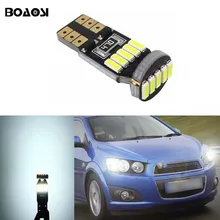 BOAOSI 1x T10 W5W CANBUS LED Parking Lights Marker Lamps Bulb For Chevrolet Cruze Aveo Captiva Lacetti Sail Sonic Camaro