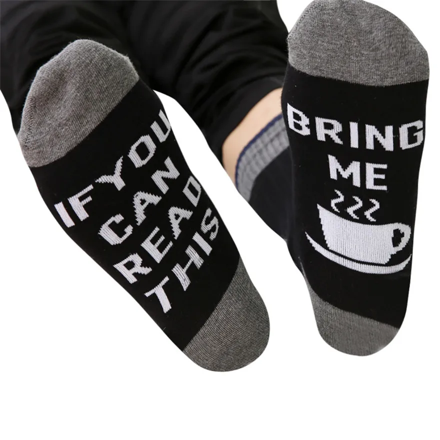 Women Men creative IF YOU CAN Letters Printing Socks Creative funny