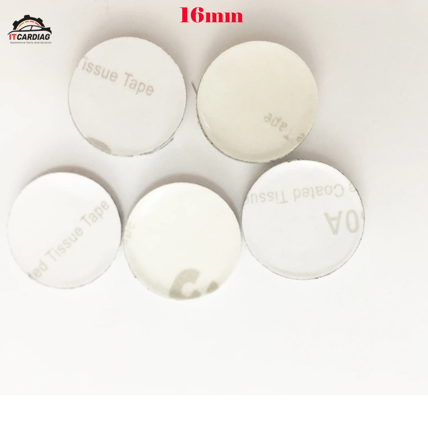 

5 pcs 16mm 14mm Car Key Shell Sticker Logo For Fiat Emblem Badge Crystal DIY me-tal sticker car key logo Blue white color