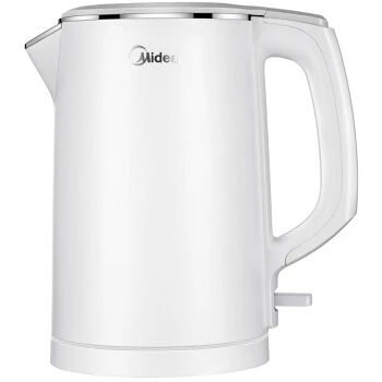 

304 Stainless Steel Thermostat Electric Kettles Anti-dry Fast-heating Water Boiler with Rotational Base 1800W 1.5L White