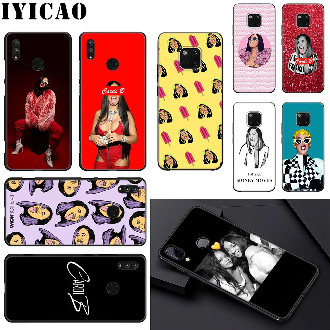 IYICAO Rap Singer Cardi B мягкий чехол для телефона huawei Mate 10 20 Lite Pro Чехол Nova 2i 3 3i 4 |