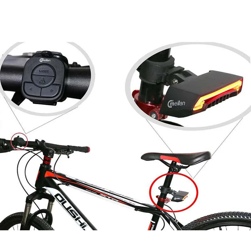 meilan x5 smart bike light