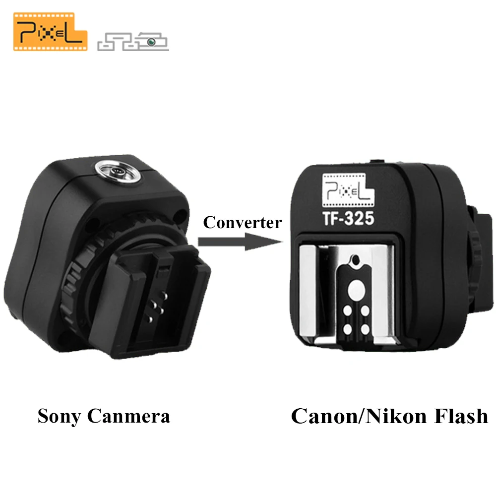 Адаптер вспышки Pixel для Sony A65 A37 A77 A57 A100 A200 конвертер камеры Canon Nikon YN560III YN560IV TF