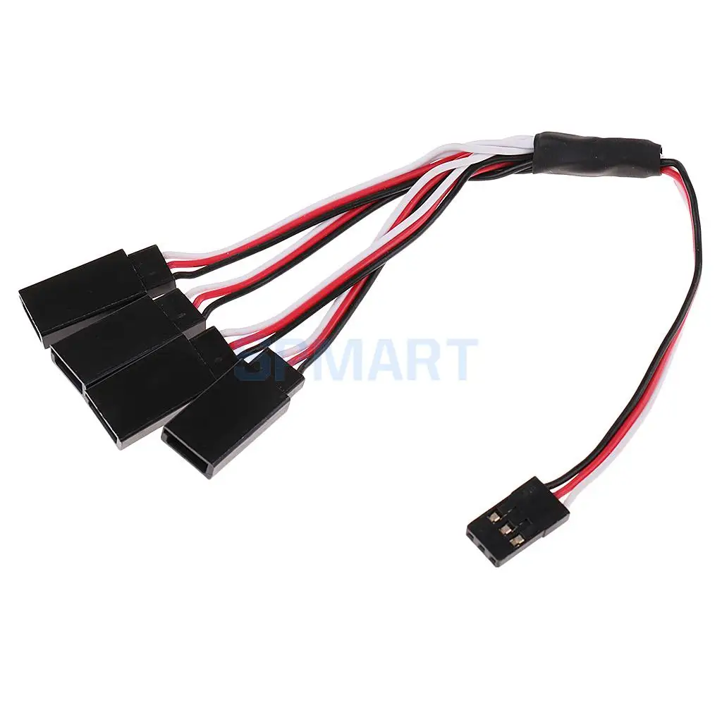 150mm Y Style RC Triple 4-Way Servo Extension Wire Lead Cord Cable for JR Futaba Male To Female