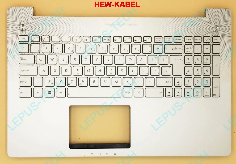 NEW for ASUS N550LF N550J N550JA N550JK Keyboard Backlit UK Silver NO Frame 