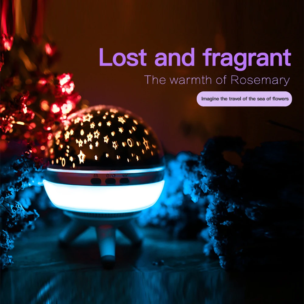 

2018 New Wood Bracket Stars Starry Sky LED Night Light Projector Moon Colorful Night Lamp Battery USB LED Light Christmas Gift