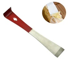 Нержавеющая сталь пчелы скребок Инструмент для сельского хозяйства полу-картина в красных тонах широко открытым носком Высокое качество Три-Применение инструмент пчеловода