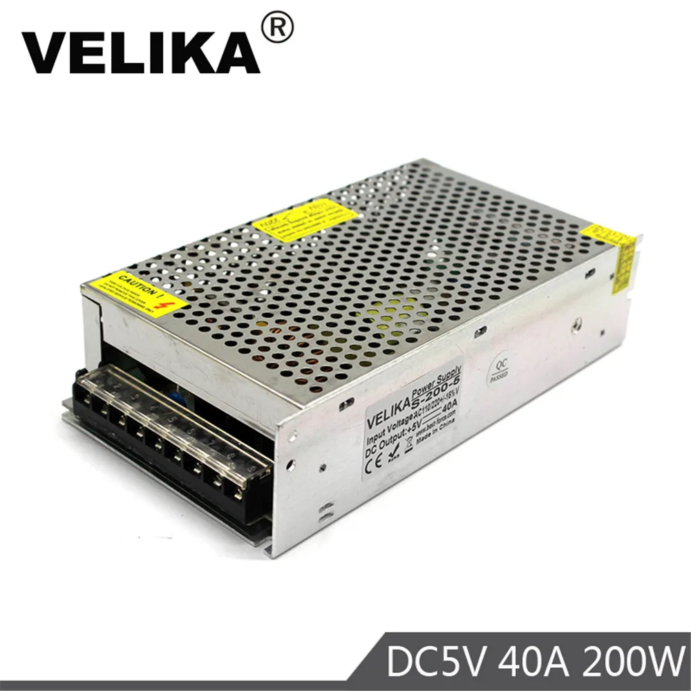 Источник питания Swich DC5V 4A 200 Вт трансформатор драйвера 110 В 220 AC DC 5 в SMPS для