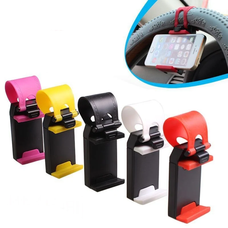 

Universal Car Steering Wheel Mobile Phone Holder, Bracket for iPhone 4S 5 6 plus Samsung Galaxy S4 S5 S6 Note 3 4 Smartphone GPS