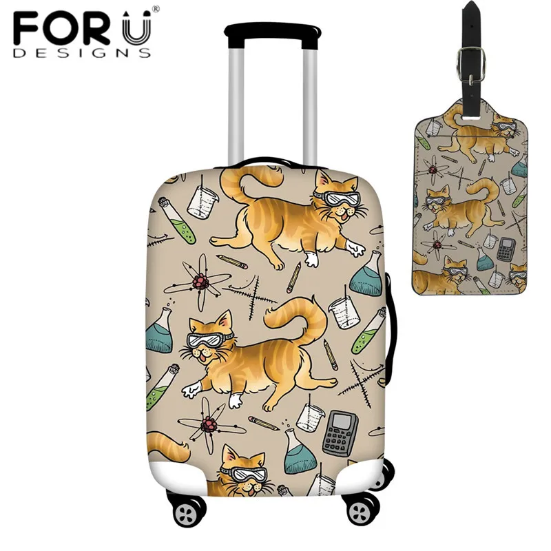 

FORUDESIGNS Thicker Luggage Cover Stem Cats Print Travel Suitcase Protective Covers for Trunk Case for 18-32 Inch Suitcase Cover