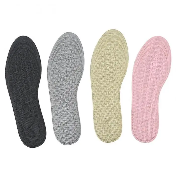 1 пара 4D массажные стельки амортизирующие мягкие губки Дышащие стельки chaussures femme zapatos de mujer
