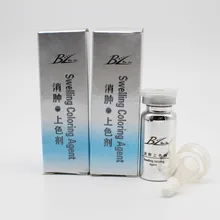 10 шт отек краситель для перманентного макияжа бровей губ защита цвета держится дольше помощь жидкость