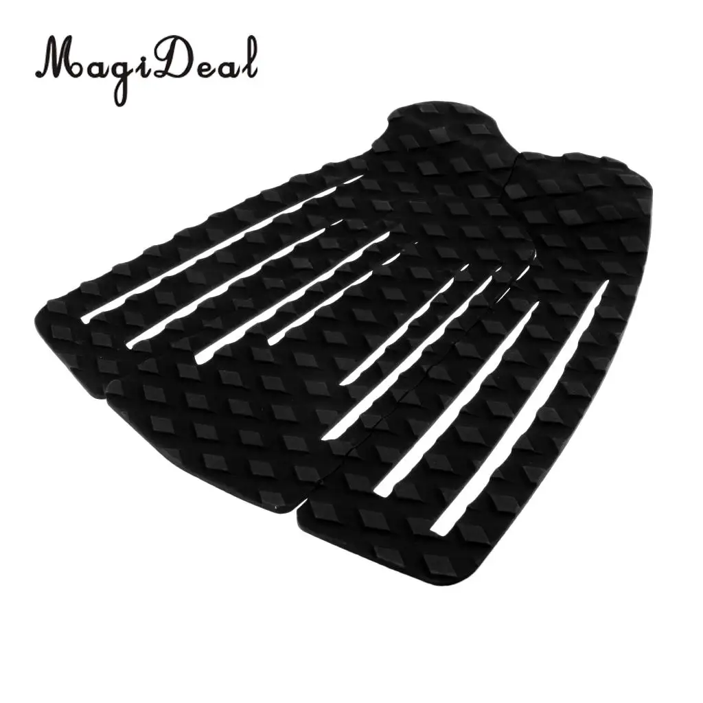 

MagiDeal 3 Pieces Non-Skid Surfboard Traction Pad Skimboard Tail Pad for Paddleboard Longboard Paddleboard Shortboard Mat Gear