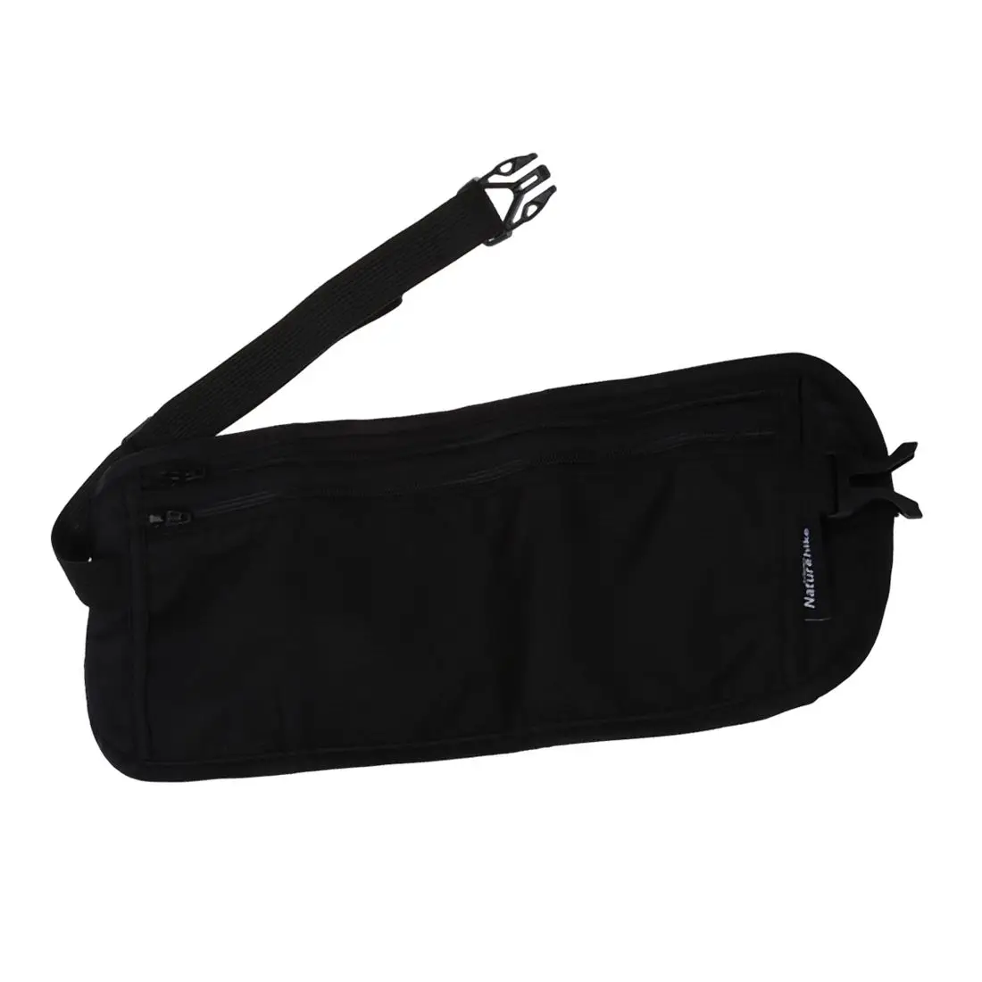 

WCS Money Travel Waist Belt Zipped Pas Wallet Pouch Bum Bag Security-black